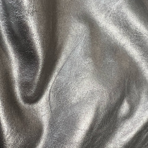 Nine West metallic gray shoulder bag with callouts - Picture 5 of 9